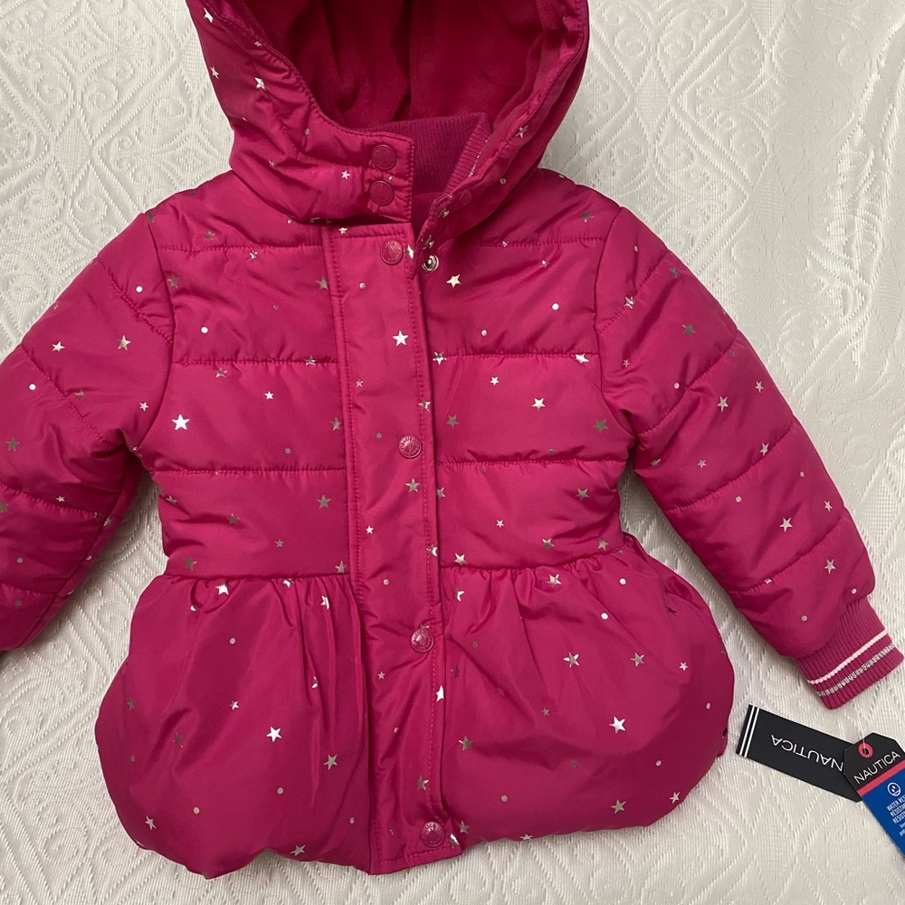 Pink Nautica Girl Puffer